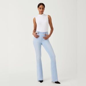 SPANX Light Blue Flare Jeans